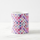 Blume für Aquarelltöne in Monogramm Kaffeetasse (Mittel)