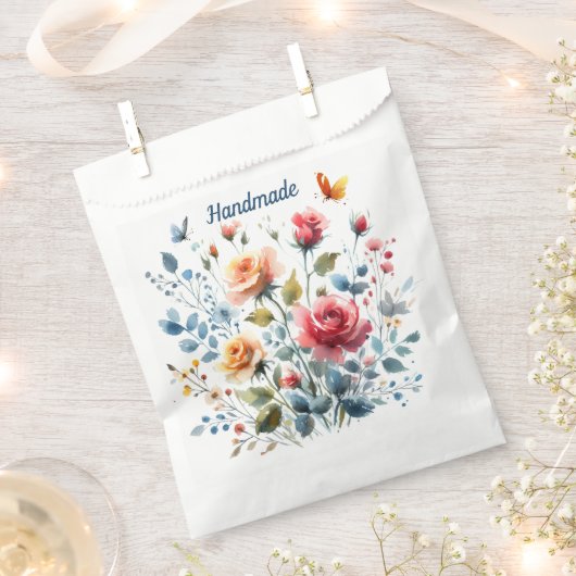 Blume für Bag Watercolor Geschenktütchen (Ausgeschnitten)