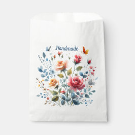 Blume für Bag Watercolor Geschenktütchen