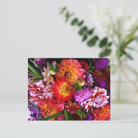 Blume für Bauer Postkarte (Stehend Vorderseite)