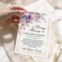 Blume für Beileid-Speicher mit lila Rose