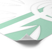 Blume für benutzerdefinierte Angebotsstreifen leic Poster (Ecke)