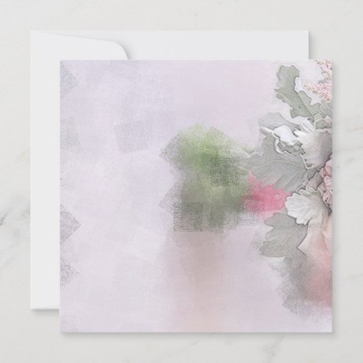 Blume für benutzerdefinierte Template-Watercolor-R Einladung (Rückseite)