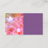 Blume für benutzerdefinierte Visitenkartenvorlagen Visitenkarte (Rückseite)