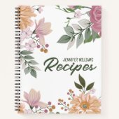 Blume für benutzerdefinierte Wasserfarben Notizblock (Vorderseite)