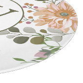 Blume für benutzerdefinierte Wasserfarben Schneidebrett (Ecke)