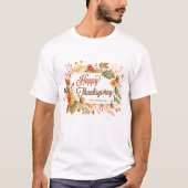 Blume für benutzerdefinierte Wiedersehen-Erntedank T-Shirt (Vorderseite)