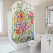 Blume für Blumendesign 12 Duschvorhang (Beispiel)