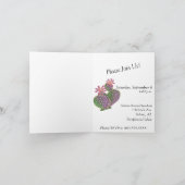 Blume für Blumenhochzeit in Sedona Einladung (Innenseite)