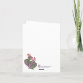 Blume für Blumenhochzeit in Sedona Einladung (Rückseite)