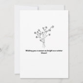 Blume für botanische Typografie - Happy Holiday Ca (Vorderseite)