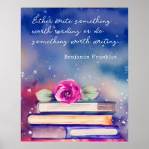 Blume für Bücher und Rosa - Sonderangebot