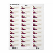 Blume für Burgund und Creme - kundenspezifische Rü (Vorne)