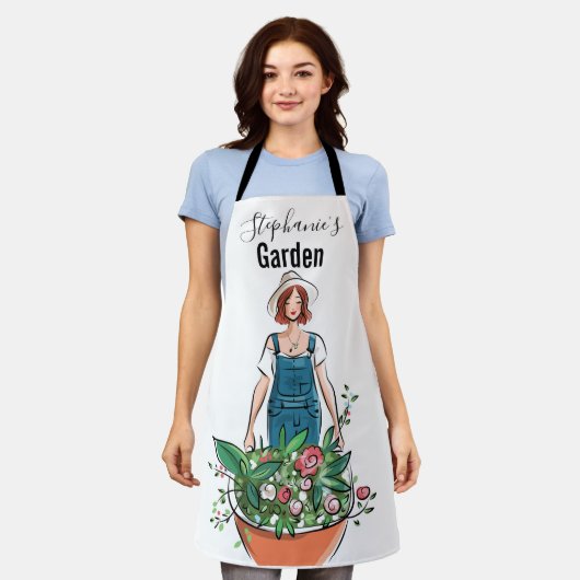 Blume für Damen und Herren Schürze (Getragen)