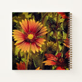 Blume für das Feuerrad Notizblock (Rückseite)