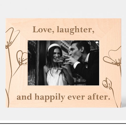 Blume für das Hochzeitsangebot Geätzte Rahmen