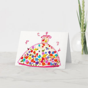 Blume für das Kleid der Mama Karte