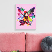 Blume für das Märchensammeln Leinwanddruck (Insitu (Wohnzimmer))