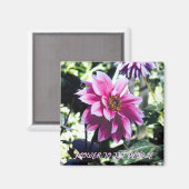 Blume für das Volk Magnet (Vorderseite/Rückseite)