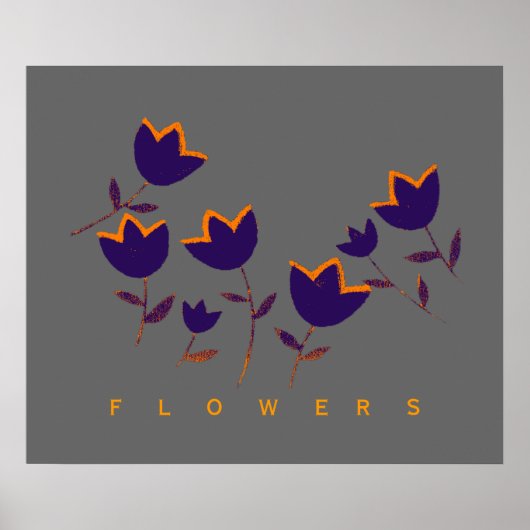 Blume für dekorative Tulpe Poster (Vorne)