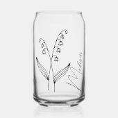 Blume für den Geburtsmonat, die Bridesmaid-Geschen Dosenglas (Vorderseite)