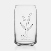 Blume für den Geburtsmonat, die Bridesmaid-Geschen Dosenglas (Vorderseite)