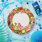 Blume für den Landeszaun Pappteller (Party)