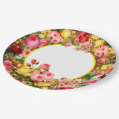 Blume für den Landeszaun Pappteller (Schrägansicht)