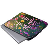 Blume für den Muttertag Laptopschutzhülle (Vorne Knopf)
