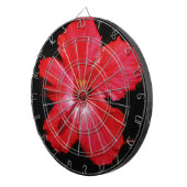 Blume für den roten Hibiskus in Rot Dartscheibe (Vorderseite rechts)