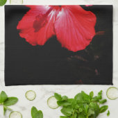 Blume für den roten Hibiskus in Rot Handtuch (Gefaltet)