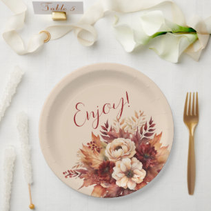 Blume für den Wasserfarbenfall - Genießen Pappteller