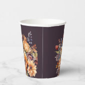 Blume für den Wasserfarbenfall Lila Pappbecher (Rechts)