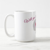 Blume für den weißen Hibiskus Kaffeetasse (Links)