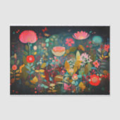 Blume für die Abstrakte Malerei Seidenpapier (Vorderseite)