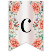 Blume für die Bejagung von Wasserfarben Wimpelkette (Erste Fahne)