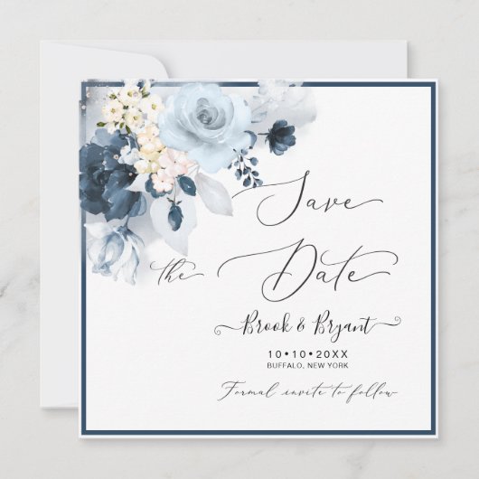 Blume für die Blaue Seeschifffahrt Einladung (Vorderseite)