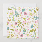 Blume für die Frühjahrs-Hütte Mitteilungskarte (Rückseite)