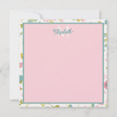 Blume für die Frühjahrs-Hütte Mitteilungskarte (Vorderseite)