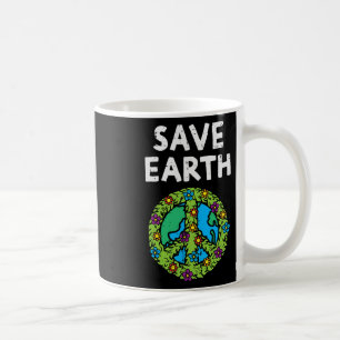 Blume für die Kennzeichnung von Erdfriedenszeichen Kaffeetasse