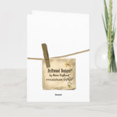 Blume für die Mama Karte (Rückseite)