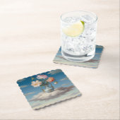 Blume für die Oberflächenmalerei Untersetzer Set (Vor Ort)