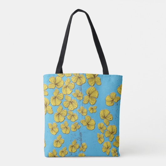 Blume für die Ukraine Tasche (Rückseite)