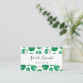 Blume für die Weißwasserlilie und Liliendesign Visitenkarte (Stehend Vorderseite)