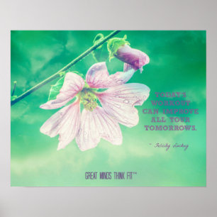 Blume für ein gesünderes morgen poster