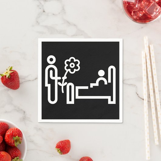 Blume für ein Patientenpapier Napkins Serviette