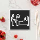 Blume für ein Patientenpapier Napkins Serviette (Beispiel)