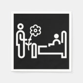 Blume für ein Patientenpapier Napkins Serviette (Vorderseite)