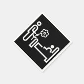 Blume für ein Patientenpapier Napkins Serviette (Ecke)