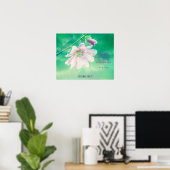 Blume für eine gesündere Zukunft Poster (Heimbüro)